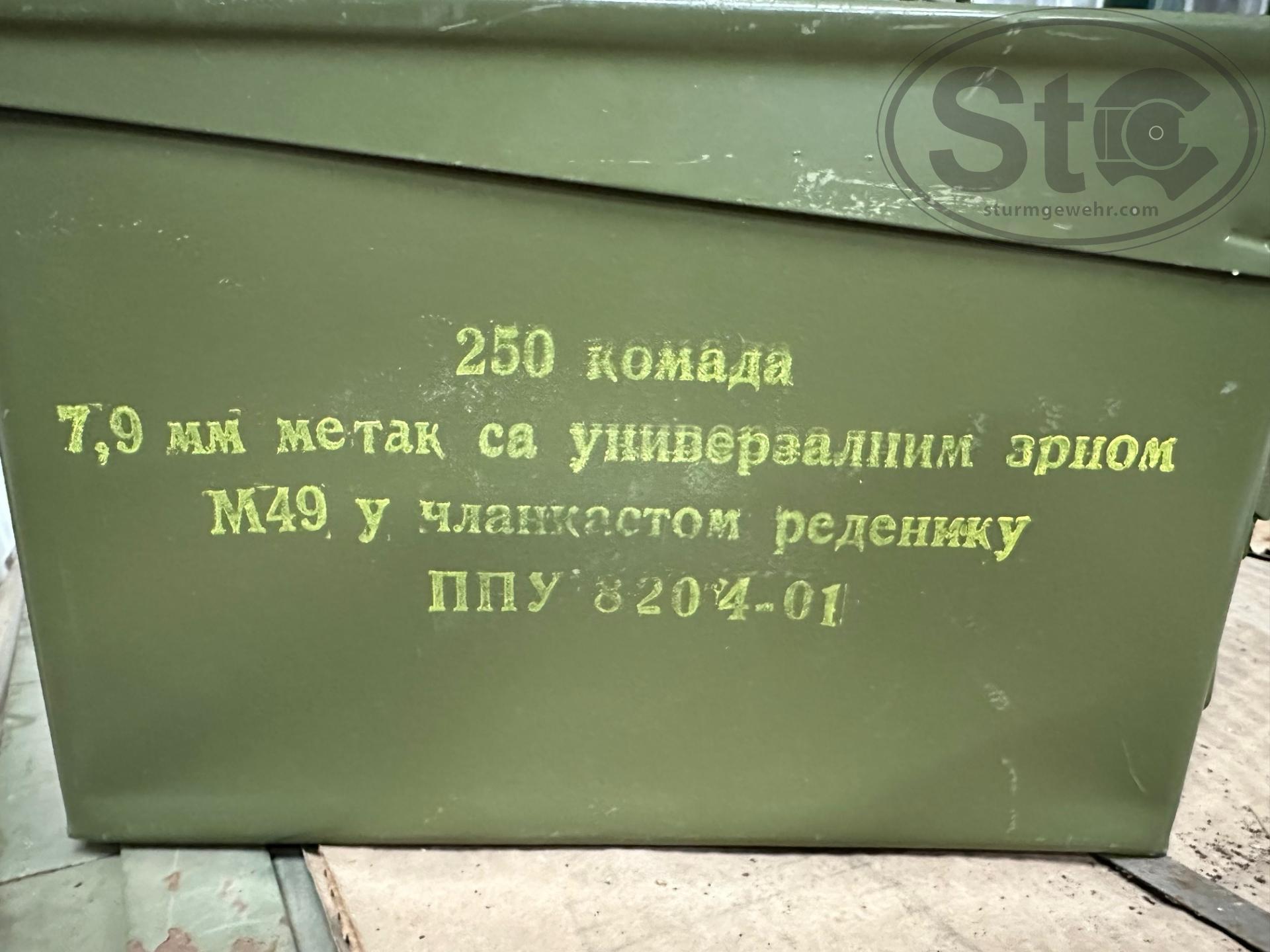 WTS: 20,000 rounds of Yugo M49 1980s 8mm on Browning links in ammo cans ...